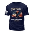 thumbnail image 5 of 250th Anniversaryth Anniversary T Shirt Mens 250Th Anniversary Printed Men's Casual Polo T-Shirt 250 Years of Freedom Shirt American Flag Patriotic Clothes (Dark Blue,XL), 5 of 5
