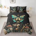 thumbnail image 2 of YST Butterfly 7-Piece Comforter Set, Trippy Bohemian, Gothic Green, Twin, 2 of 5