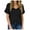 Black, variant on Summer Tops Saving! VERUGU Womens Tops Short Sleeve T-Shirt Leopard Print Tee Loose V-Neck Shirts Dailywear Blouse Green XXL