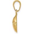 thumbnail image 2 of 10K Yellow Gold Solid Satin Diamond -Cut Volleyball Charm - 10mm, 2 of 6