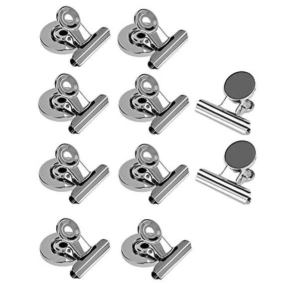 10 Pack Strong Fridge Magnets Heavy Duty - Scratch Proof School Home Office Supplies - Magnetic Clips for Refrigerator,Adults,Classroom,Whiteboard