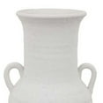 thumbnail image 2 of Bit Accent Vase, Old World White Ceramic, Classic Amphora 14 Inch, 2 of 5