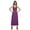 Violet, variant on Moomaya Solid Sleeveless Adjustable Spaghetti Strap Long Dress For Women