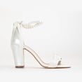thumbnail image 1 of Helene - Tacones de novia de encaje color marfil con perlas crema 25.5 CM, 1 of 5