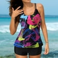thumbnail image 2 of Women‘s Plus Size Tankini Swimsuits Two Piece Bathing Suits Tummy Control Swimwear Top With Boyshort, 2 of 8