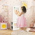 thumbnail image 4 of Costway Kids Jewelry Cabinet Standing Children Jewelry Organizer with Full-Length Mirror White, 4 of 8