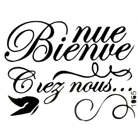 Bienvenue Wall Decal Espagnol Wall Sticker Home Decor Citations Francais Toilettes Stickers Muraux Papier Peint Art Decor Walmart Canada