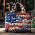 thumbnail image 6 of HomelyJoy 250th Anniversary Quilted Canvas Tote Bag, Patriotic Shoulder Bag for Daily Shopping, Commuting and Holiday Decor, 6 of 7