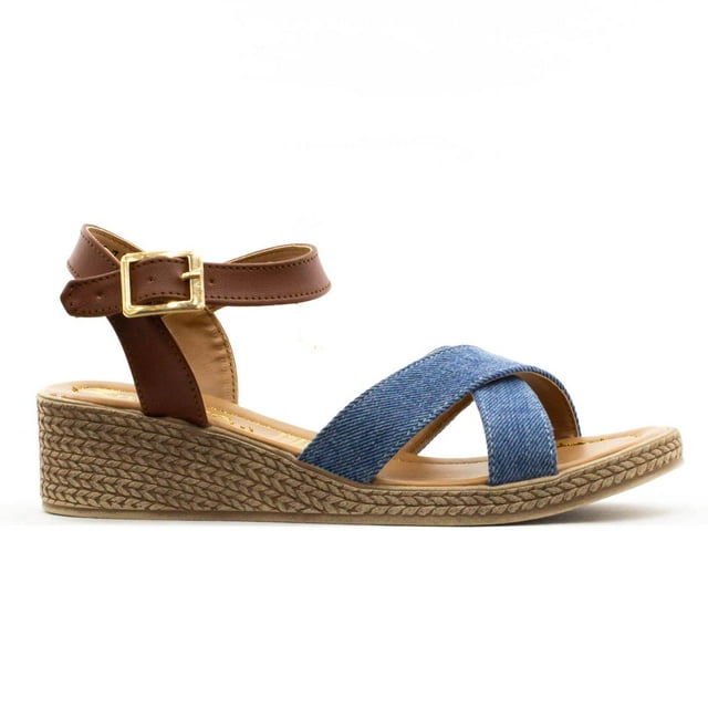 Sandalias para Mujer Zmexico 1351 azul cielo 24.5