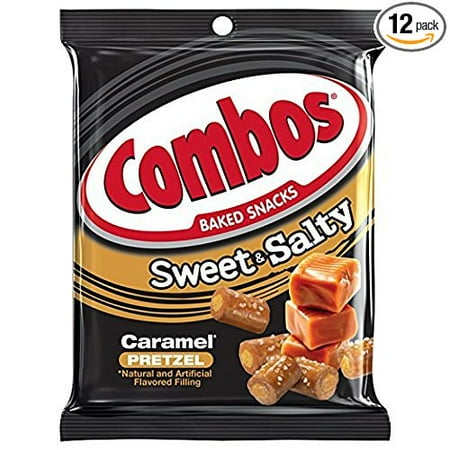 combos snacks salty pretzel sweet ounce caramel baked bag pack chocolate crme walmart fudge mars