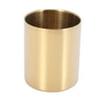 thumbnail image 5 of 4-Piece Pencil Cup Holder Pen Pot Maquillaje Pinceles Holder Escritorio Papelería Organizador Acero Inoxidable (Oro), 5 of 5