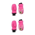 thumbnail image 1 of Kearding 6 pares de manoplas para niños, dibujos animados impermeables para invierno, equipo deportivo para niños, regalos, herramientas de Type1 NO1, 1 of 6
