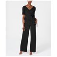 thumbnail image 1 of Adrianna Papell Combinaison Rosette pour Femmes, Noir, Petite, 12P, 1 of 1