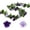 Purple, variant on 3PCS 23.7FT Artificial Purple Rose Flower Garland, Silk Hanging Floral Garland, Decorative Flower Vines for Room Decor Wedding Arch Flowers for Ceremony (Purple)