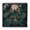 thumbnail image 2 of Eolstice Velvet Christmas Ball Ornaments, Flocked Balls with Glitter Embossed Details, Holiday Tree Hanging Festive Decor for Home, Party, Indoor, 2 of 5