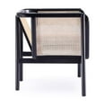 thumbnail image 4 of Manhattan Comfort Versailles Wood Accent Chair in Black & Cream, 4 of 5
