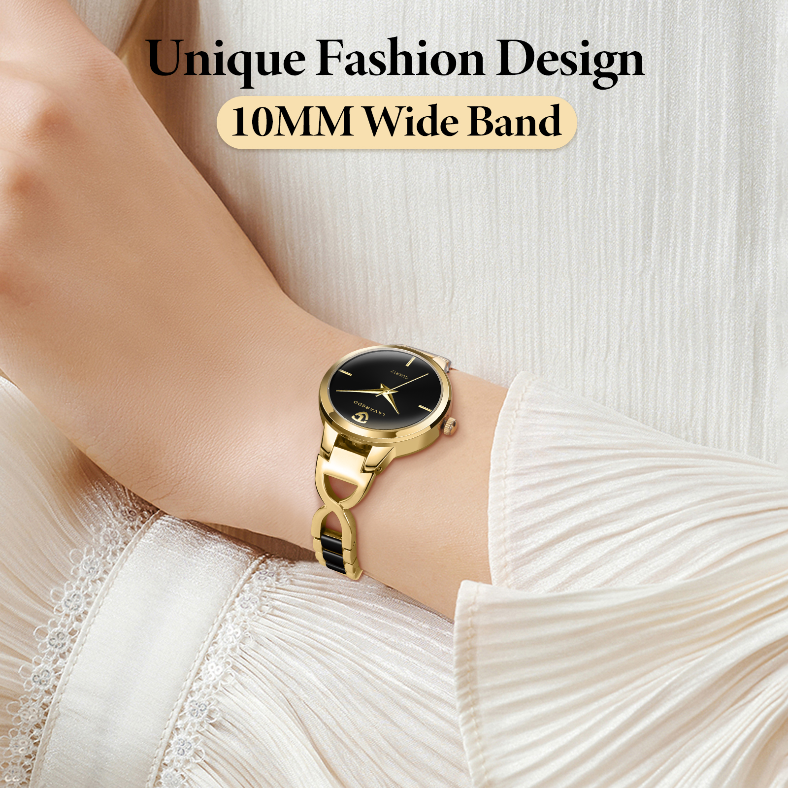 Watches for Woman Elegant Bangle Watch for Women with Adjustable Strap 3ATM Water Resistance Gift for Woman