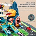 thumbnail image 4 of Children's Electric Rail Car Dinosaur Panshan Track Highway 2 In 1/3 In 1 City Car Building Stairs Climbing Toy Set Kid Gift, 4 of 5