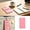 Pink, variant on Reusable silicone write-and-erase label cards; erasable with ; leaves no residue; ideal for message cards, sticky notes, and luggage tags,Pink