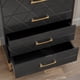 thumbnail image 4 of De madera 4 - cajón cómoda - moderno negra almacenamiento tower, 4 of 8