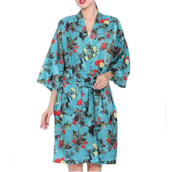 Panda Superstore  European Style Client Gown Robes Hairdressing Gown for Clients - Blue