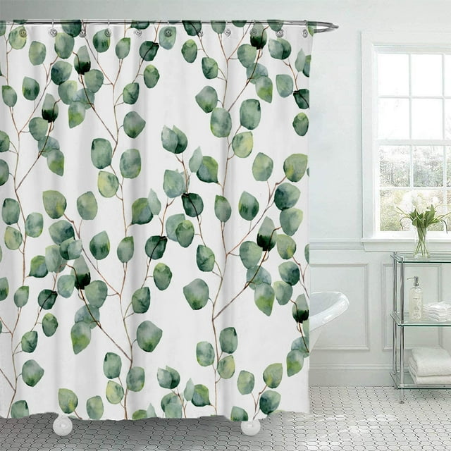 Cortina de Ducha YONGSHENG Resistente al Moho Impermeable 120 cm x 180 cm con 12 Anillas