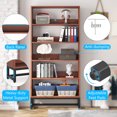 thumbnail image 5 of Tall Bookcase and Bookshelf, Tribesigns Heavy Duty Free-Standing Library Bookshelf, 5 of 6