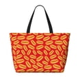 thumbnail image 2 of Fotbe A Big Hot Dog Bolsa de Viaje para Playa - Resistente al Agua, Bolsa Tote de Gran Capacidad y Ligera con 7 Bolsillos para Mujeres y Hombres, 2 of 7