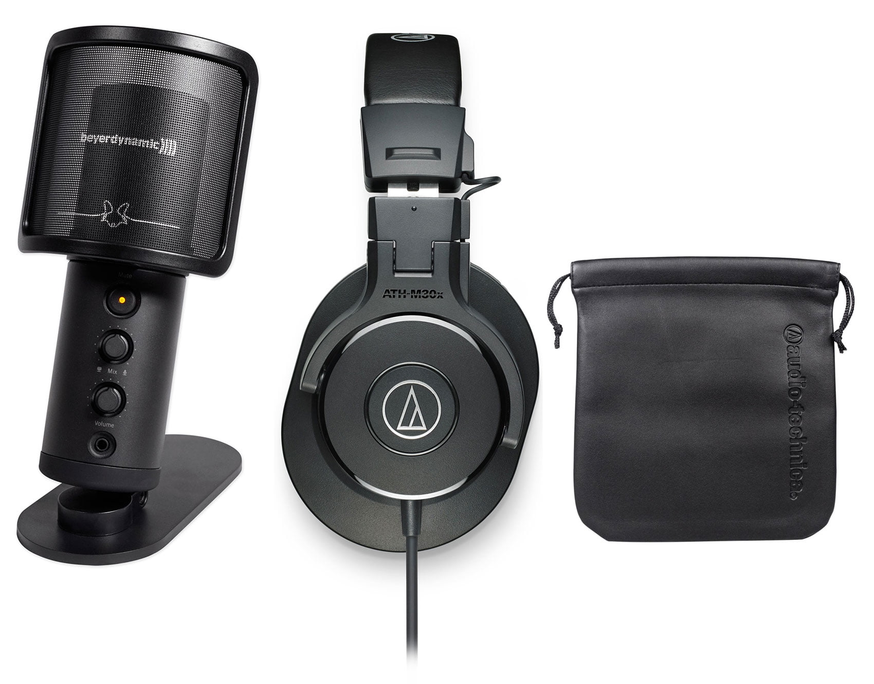 Beyerdynamic FOX Recording USB Podcast Microphone Mic+Audio Technica