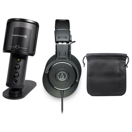 Beyerdynamic FOX Recording USB Podcast Microphone Mic+Audio Technica Headphones