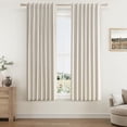 thumbnail image 1 of Cortinas Guken de lino opaco, 160 x 160 cm, color beige grisáceo, 2 paneles, 1 of 7