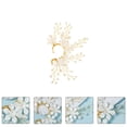 thumbnail image 2 of 1Pc Bridal Exquisite Ear-cuff Decorative Ear Clip Fake Pearl Ear Decor (Golden), 2 of 6