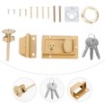 thumbnail image 3 of 1 Set Vintage Outer Door Lock Safety Door Lock Durable Latch Lock for Home, 3 of 4