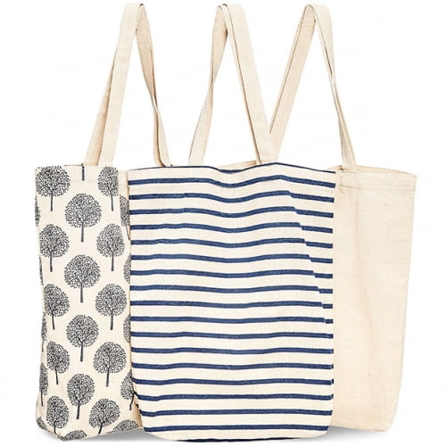 Foldable Cloth Grocery Bag, Reusable Shopping Bag Reversible Shopping Bag Denim Shopping Bag Washable Grocery Bag Cotton Shopping Bag