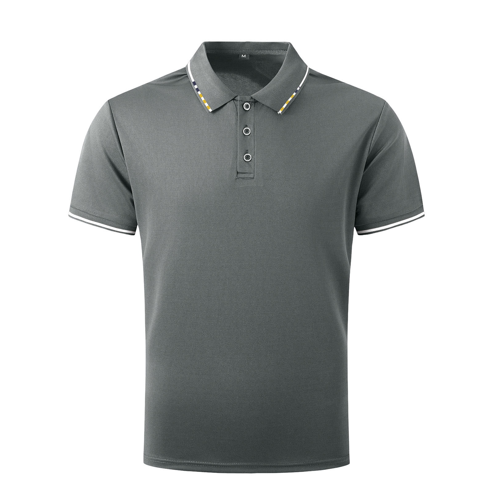 lcziwo Mens Golf Quarter Zip,Men's Short Sleeve Zipper Polo