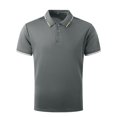 thumbnail image 5 of Polo Shirts for Men Summer Simple Solid Quarter Button Golf Tees Tops Business Casual Vacation Slim Fit Lapel T-Shirts, 5 of 7