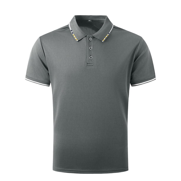 lcziwo Mens Golf Quarter Zip,Men's Short Sleeve Zipper Polo Shirt