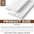 thumbnail image 2 of 10 Pcs Wall Baseboard Molding Trim 39.4in x 3.11in Wainscoting Panels Wall Base Accent Cove Base Easy DIY Installation for Room Office, Installed with Glue Not Include, 2 of 6
