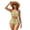 Butterfly Lemon, variant on Xixirimido Sea Turtle Starfish Coral Print Women Bikini Sets 2 Pieces Push Up High Waisted Swimsuit Crisscross Back Tummy Control Bathing Suit, XS
