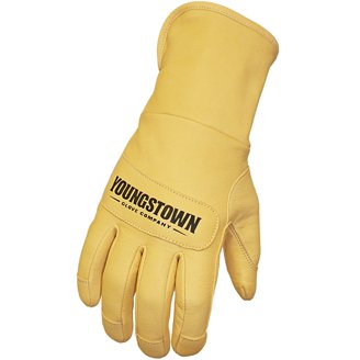 Youngstown FR Ultimate Winter Work Gloves – Kevlar Lined, Waterproof, Flame & Cut Resistant, Tan