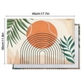 thumbnail image 6 of Orange Boho Geometric and Plant Pattern Summer Placemats Table Placemats Set Of 4-Linen Kitchen Washable Placemats Table Mats 11.8"x17.7" Non-Slip Heat Resistant, 6 of 6