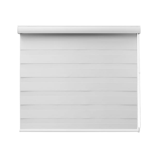 DecoKing | Persiana para Ventana Duo Dimout Enrollable Horizontal 120cm ancho x 200cm alto White