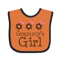 Inktastic Grammy's Girl Daisies Girls Baby Bib