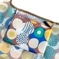 thumbnail image 4 of Wrapables Large & Small Foldable Tote Nylon Reusable Grocery Bags, Set of 2, Happy Dots, 4 of 5
