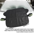 thumbnail image 4 of Car  Ice Snow Cover, Windscreen Frost Protector Covers Dustproof Black Protective 5 Layers with Magnets Edges for Cars, 4 of 7
