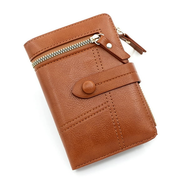1PC Coffee Women's Wallet, Short, Zippered