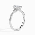 thumbnail image 2 of Meryn Jewel Women's 1.67 Ct Lab Created Emerald Cut Diamond Engagement Ring - Stunning 14K White Gold Plated Wedding Ring - Gift for Her - Ideal for Anniversary, Proposals, and Special Celebrations, 2 of 6