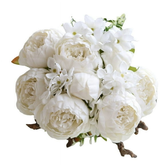 Lilixerw Fake Flowers Vintage Artificial Peony Silk Flowers,for Wedding Home Decoration