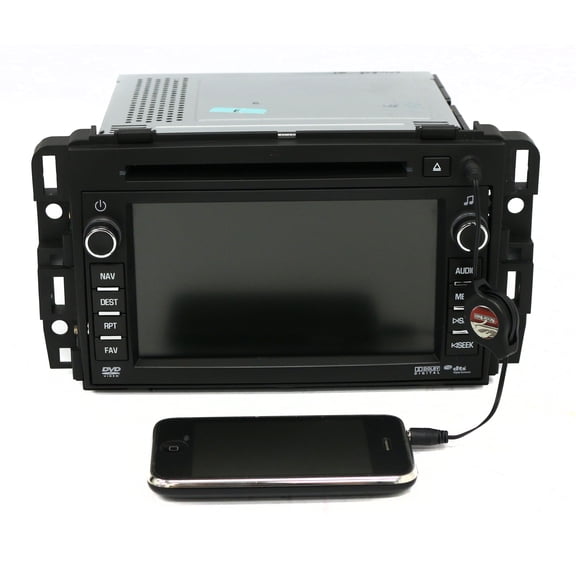 Restored 2011 GMC Acadia AM FM Radio CD DVD Player w Navi Unlocked Part 22739334 Opt U4H (Refurbished)