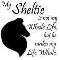 thumbnail image 3 of CafePress - He's My Sheltie T Shirt - Women's Nightshirt, 3 of 4